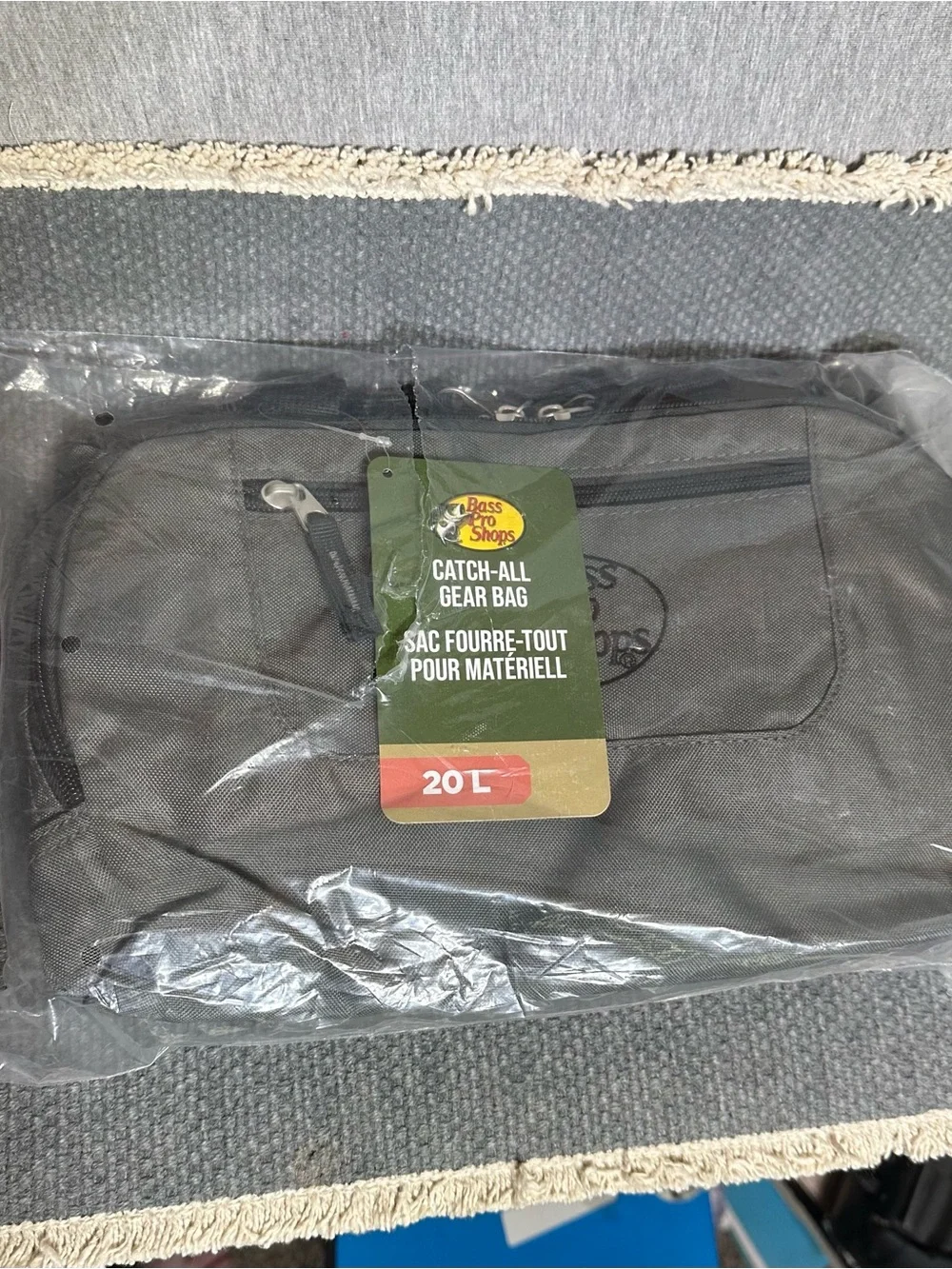 Blue Bass Pro Shop Catch-All Duffel Bag with Embroidered Logo